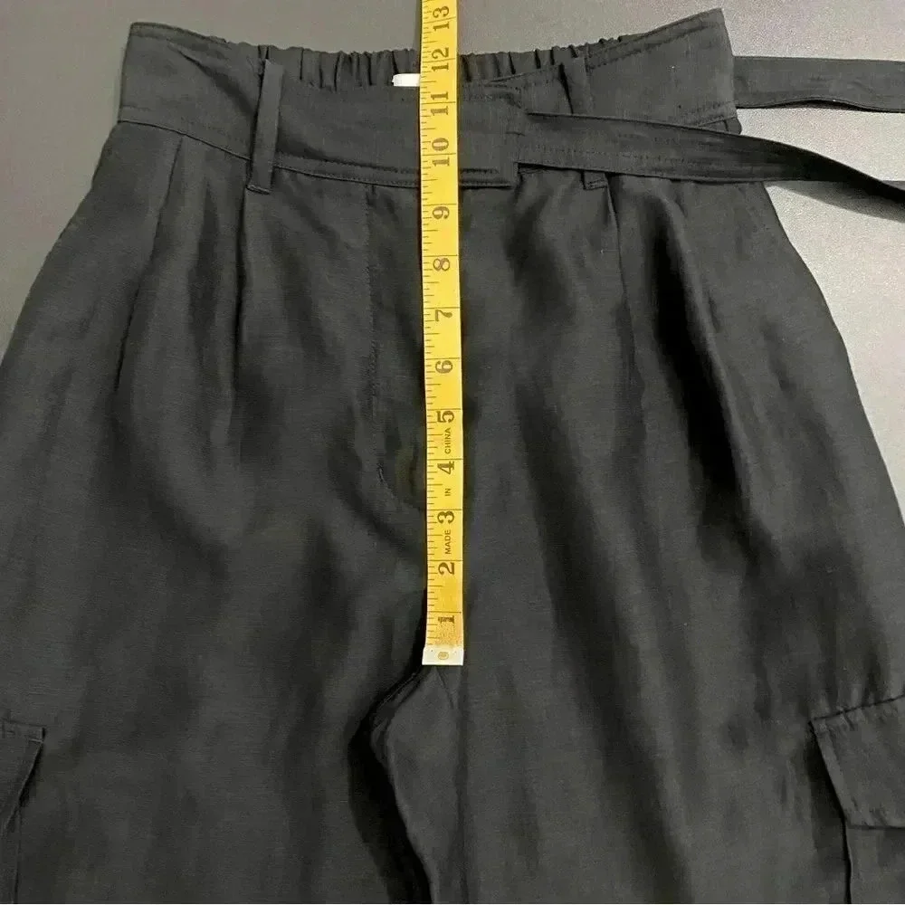 Aritzia Wilfred Straight Cargo Pants Size 2 Kafka Utility Black Like New